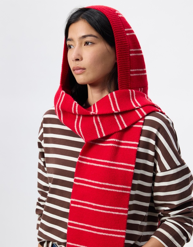 Damson Madder - Hooded Scarf