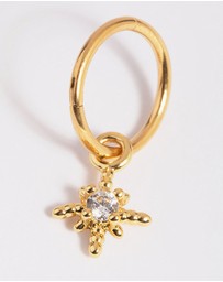 Lovisa - Gold Plated Titanium Crystal Star Clicker