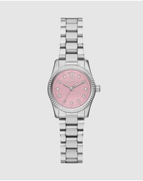 Michael Kors - Lexington Silver Tone Analogue Watch