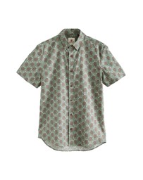 NEXT - Linen Blend Printed Short Sleeve Shirt