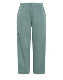 City Chic - Plus size Harley Fit Cassie Barrel Leg Jean - sage wash