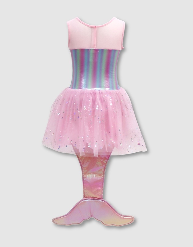 Pink Poppy - Mermaid Dress with Tail