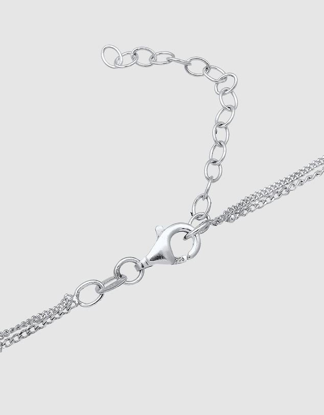 Elli Jewelry - Opal Choker Necklace in 925 Silver