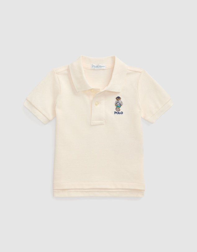 Polo Ralph Lauren - Polo Bear Cotton Mesh Polo Shirt - ICONIC EXCLUSIVE - Babies