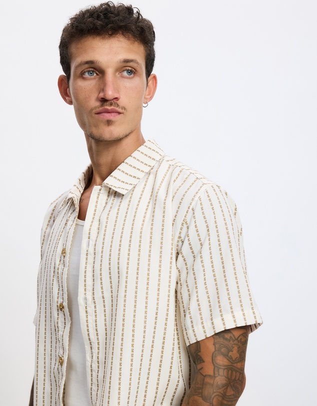 Rhythm - Vacation Stripe Crop SS Shirt
