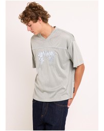 Black Noise White Rain - Asteroid Jersey T-Shirt