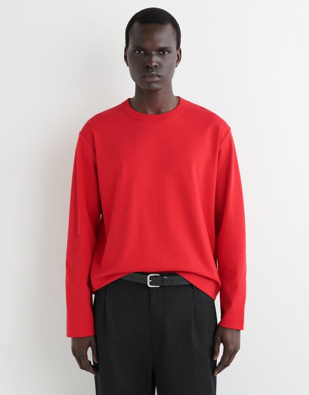 COS - Relaxed Jersey Interlock Long Sleeve T-Shirt