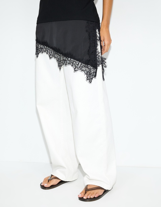 Dazie - Taylah Asymmetric Lace Tee