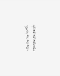 Michael Hill - Cubic Zirconia Vine Drop Stud Earrings in Sterling Silver
