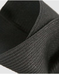 Max Alexander - Large Wavy Black Racing Fascinator