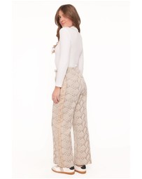 Petal & Pup - Fletcher Denim Racer Pants - Snake Print