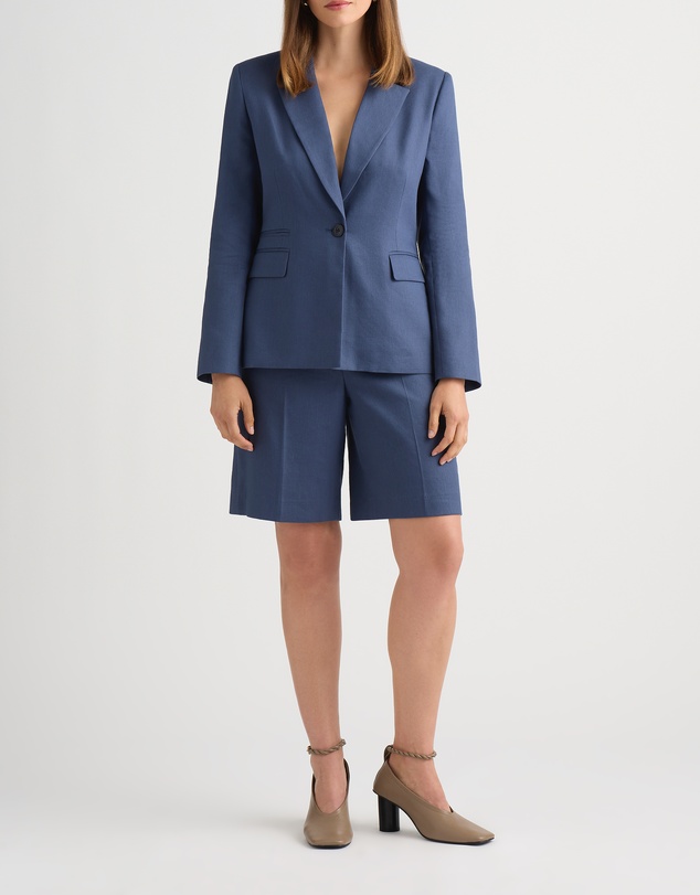 David Lawrence - Chaya Longline Linen Blazer