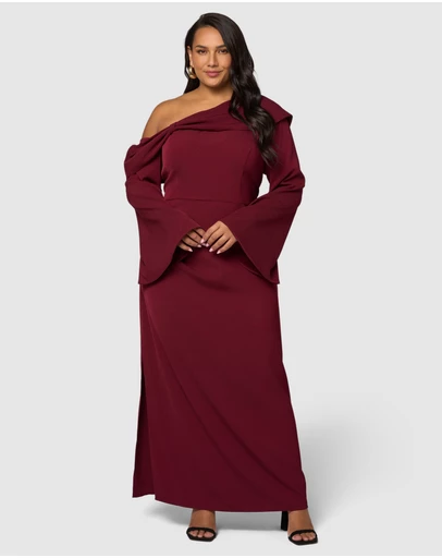 Pink Dusk by Curve Project - Say My Name Midi Dress