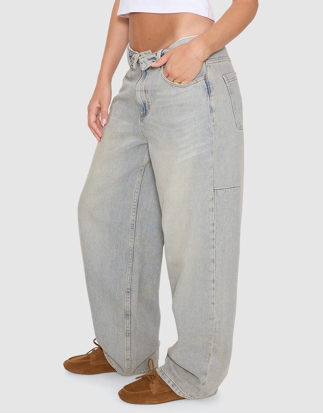 Thrills - Murphy Folded Waist Baggy Jeans