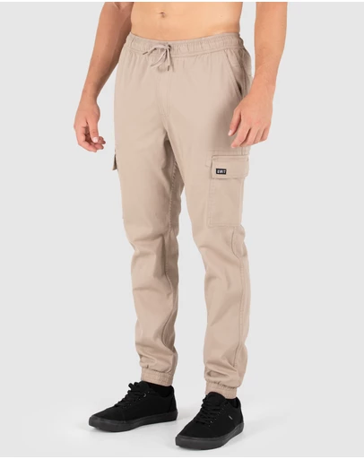 UNIT - UNIT Pivot Elastic Waist Cuffed Cargo Pants
