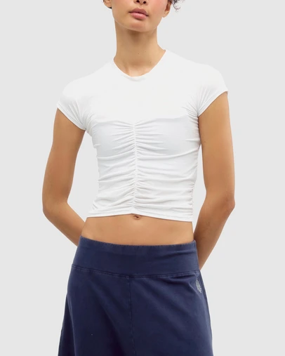 FP Movement by Free People - Tempo Ruched Short Sleeves