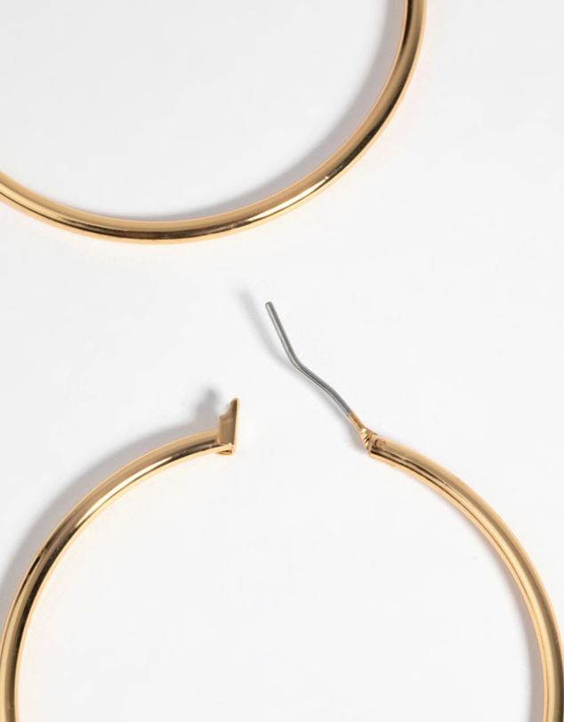 Lovisa - Gold Plated Large Hoop Earrings