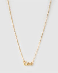 Izoa - Leo Written Star Sign Necklace