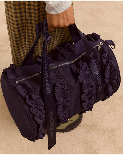 Damson Madder - Brooke Frill Barrel Bag
