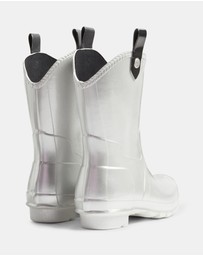 Hunter - Women’s Original Metallic Cowboy Boot in Silver