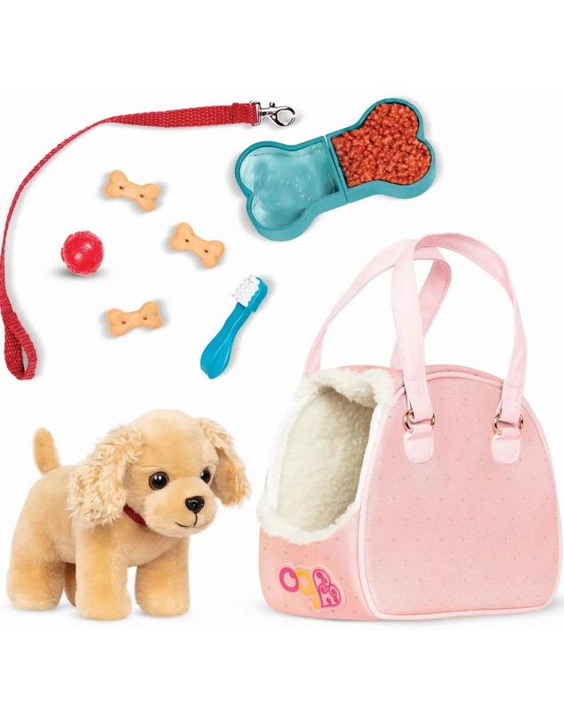 Our Generation - 6 Inch Cocker Spaniel Pup with Bag and Accessories