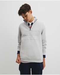 Country Road - Teen Australian Cotton Heritage Half Zip Sweat