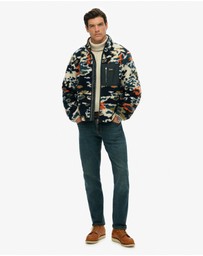 Superdry - Printed Fleece Zip Thru
