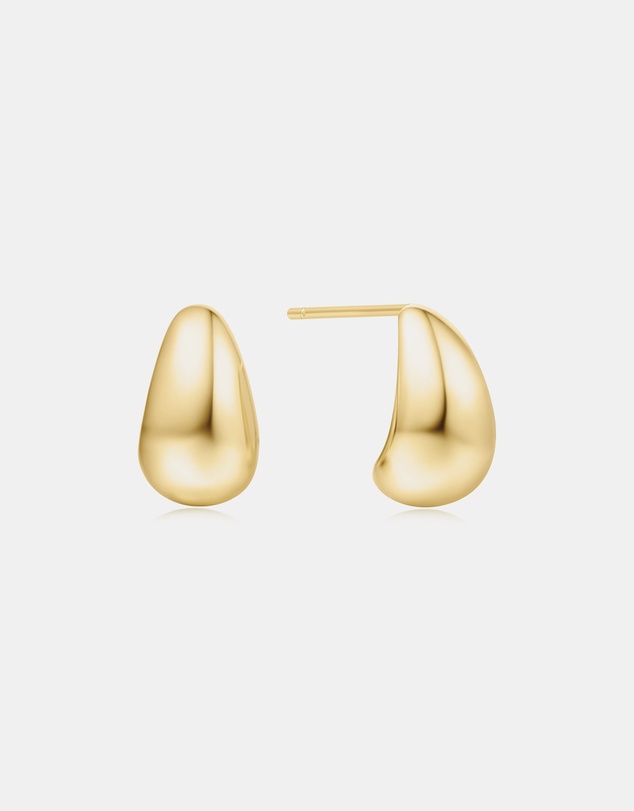 Ania Haie - Gold Small Dome Hoop Earrings