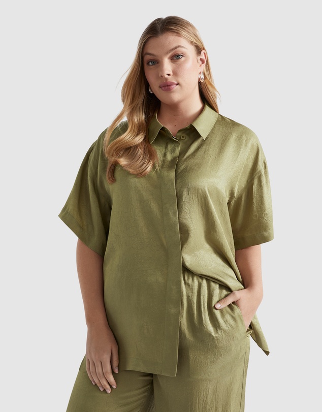 Seed Heritage - Satin Short Sleeve Shirt