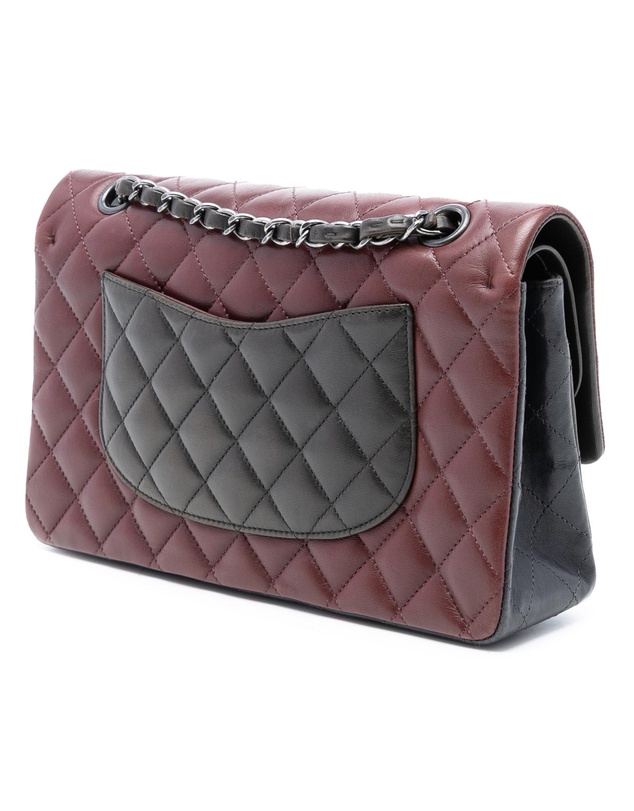 Pre-Loved by Azura Reborn - Pre-Loved Medium Classic Tricolor Lambskin Double Flap
