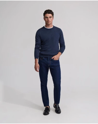 Oxford - Crew Neck Cotton Cashmere Knit