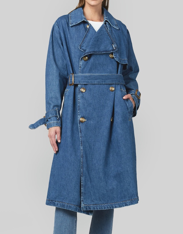 DRICOPER DENIM - Reya Denim Trench Coat