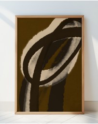 Olive et Oriel - Espressostrokes No 1 by Treechild Art Print