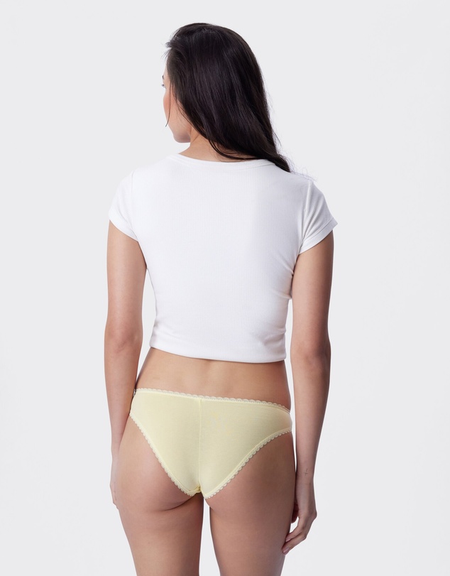 Bras N Things - Lyra Brazilian Knicker - Light Yellow