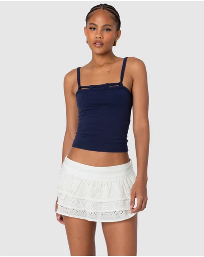 EDIKTED - Looped Neckline Tank Top