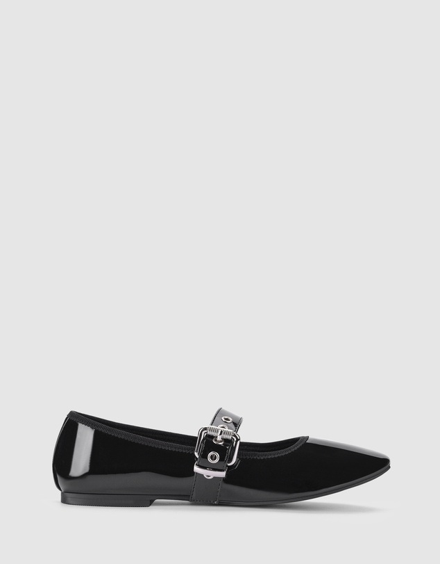 Verali - Banks Buckled Mary-Jane Flats