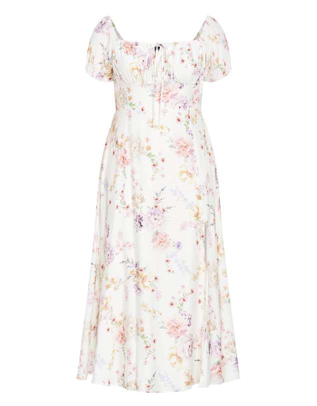 City Chic - Abbigail Floral Print Maxi Dress