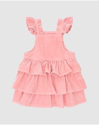 Huxbaby - Classic Tiered Cord Pinafore - Babies-Kids