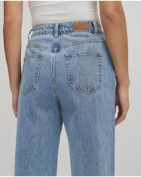 AERE - Clara Mid Rise Drawcord Jeans