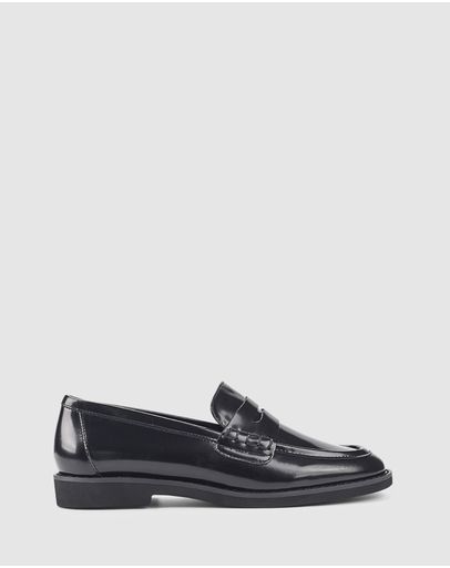 Black Hi-Shine Leather