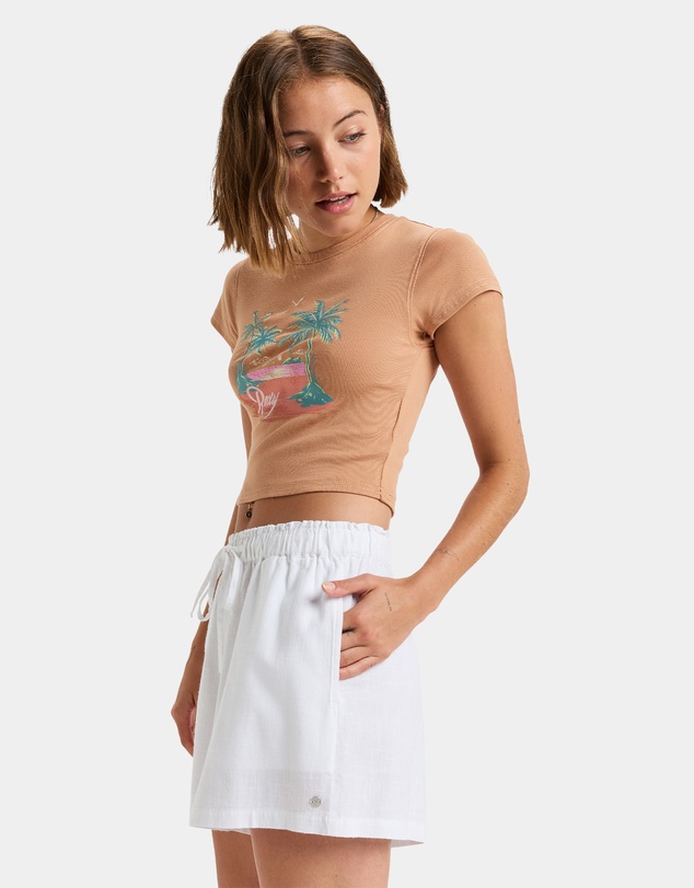 Roxy - Womens Place To Elastic Waist Shorts