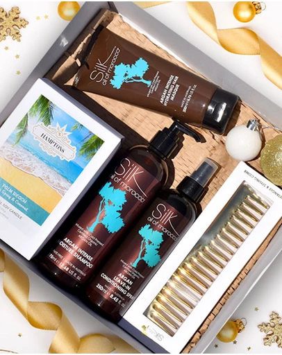 Silk Oil of Morocco - Hair Health and Happiness Gift Hamper
