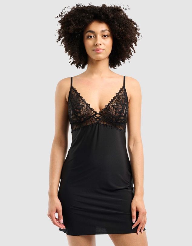 Billet Doux - Divine Envie Sustainable Chemise Nightdress with Lace