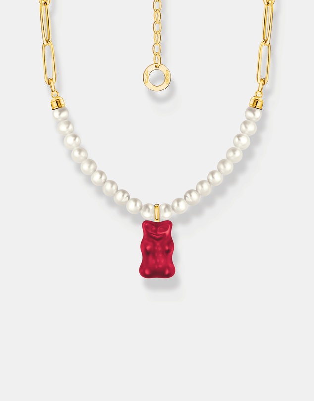 THOMAS SABO - HARIBO Red Bear Pearl Necklace