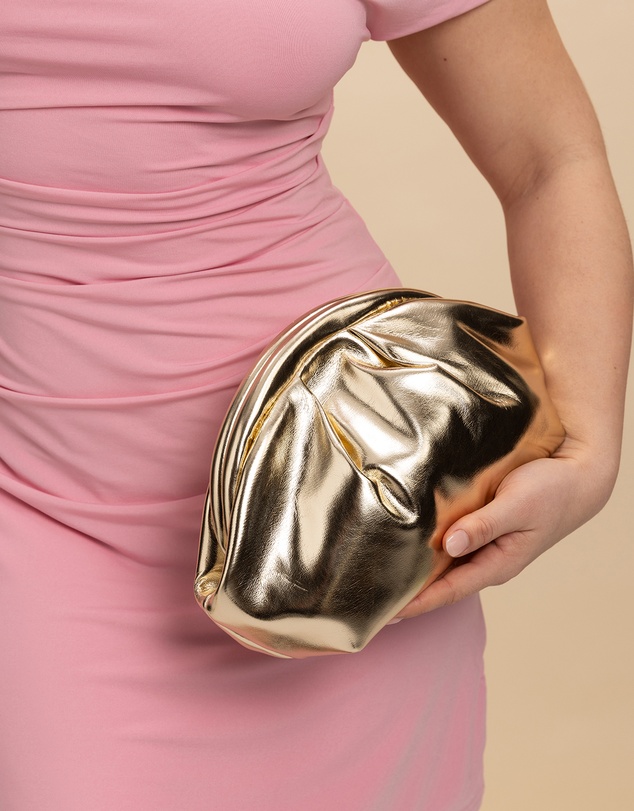 Morgan & Taylor - Annette Soft Clutch in Gold
