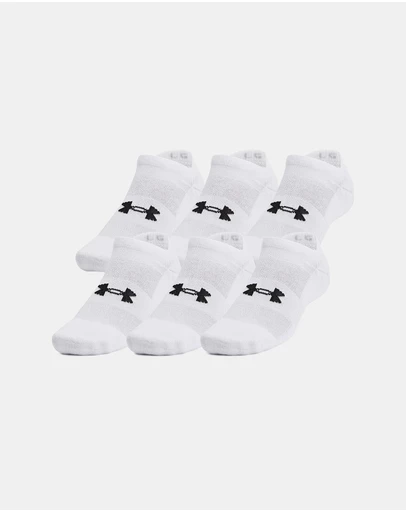 Under Armour - 6-Pack Training Cotton No Show Golf Socks