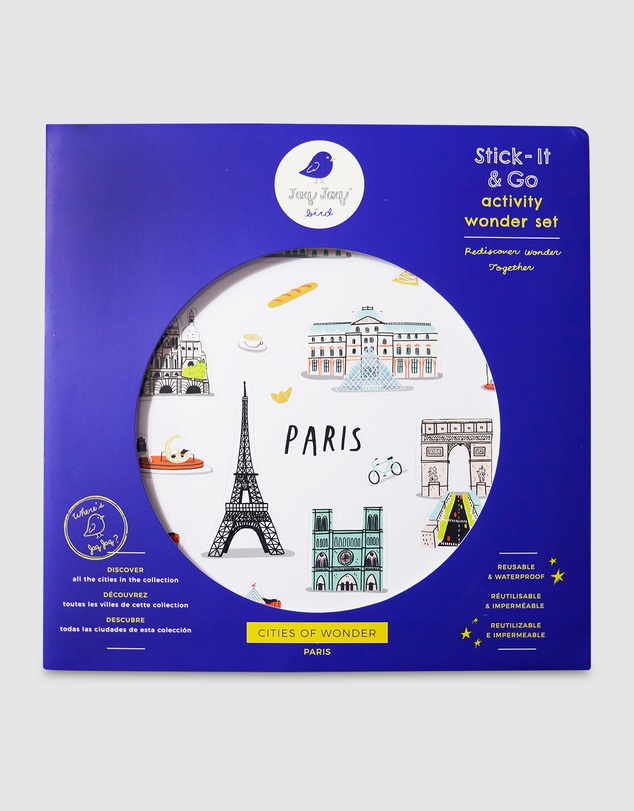 Jaq Jaq - Jaq Jaq Bird - Cities of Wonder Stick It & Go Activity Set - Paris