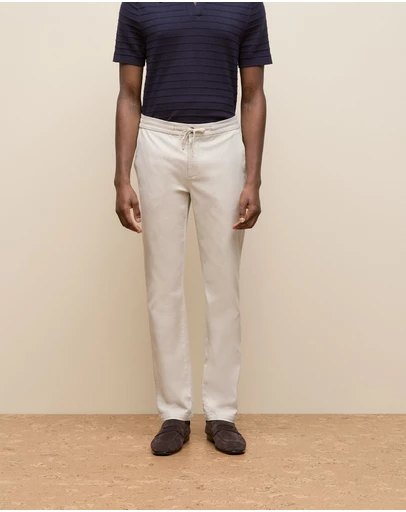 Trenery - Soft Drawcord Chino in Stone