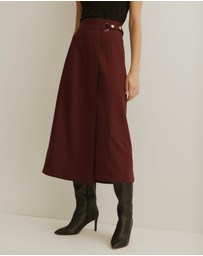 Atmos&Here - Anna Buckle Detail Wrap Skirt