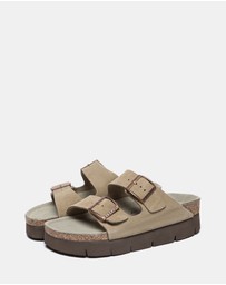 EVERAU - EverAU Ugg Sandal Platform Cow Suede Upper Sandals